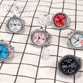 แหวนนาฬิกาข้อมือควอตซ์ แบบพกพา ขนาดเล็ก ป้องกันน้ํา แฟชั่นคู่รัก สไตล์เกาหลี โรมัน สร้างสรรค์