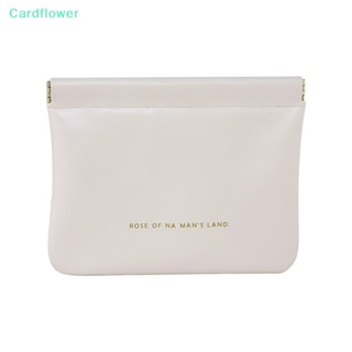 &lt;Cardflower&gt; กระเป๋าใส่เหรียญ ผ้าอนามัย แบบพกพา ขนาดเล็ก สไตล์มินิมอล ลดราคา