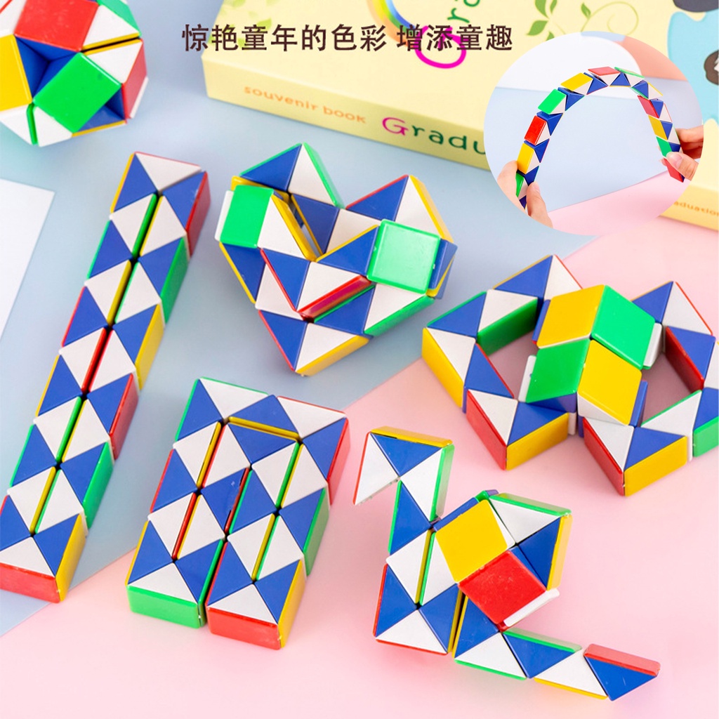 24-Segment Variety Magic Ruler รูปพิเศษ Magic Cube การพัฒนาทางปัญญาของ ...