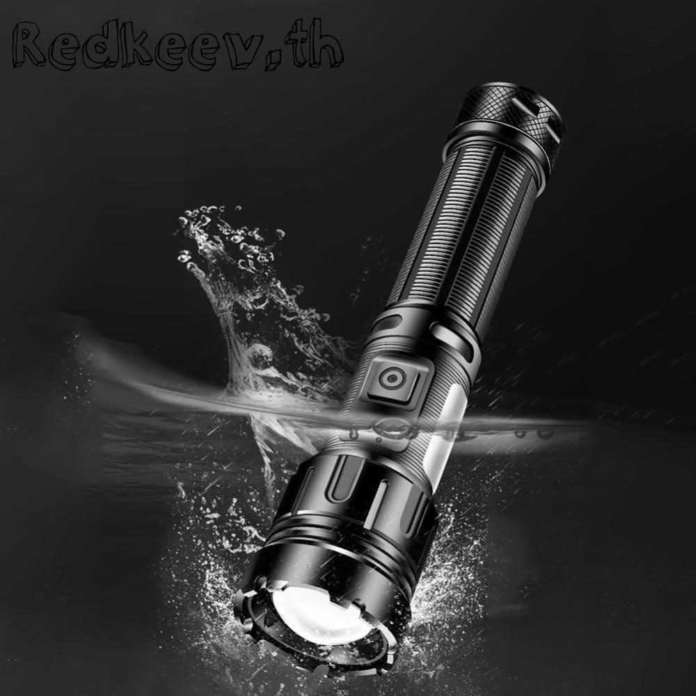Xhp50 ไฟฉาย 800LM COB LED ไฟฉาย 1200mAh IPX4 Type-C ชาร์จ USB | Shopee ...