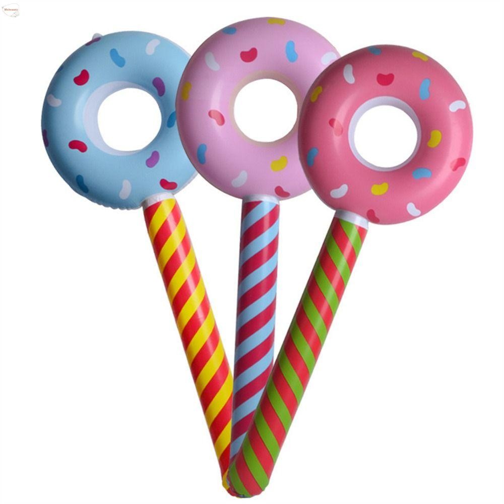 Mxbeauty Inflatable Donut, Candy Theme Sweet Doughnuts บอลลูนพอง Sticks ...