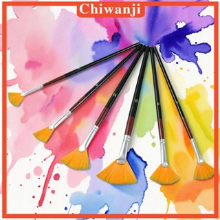 [Chiwanji] ชุดแปรงปากกาวาดภาพระบายสีน้ํา อะคริลิค ทนทาน สําหรับเด็ก ผู้เริ่มต้น 6 ชิ้น