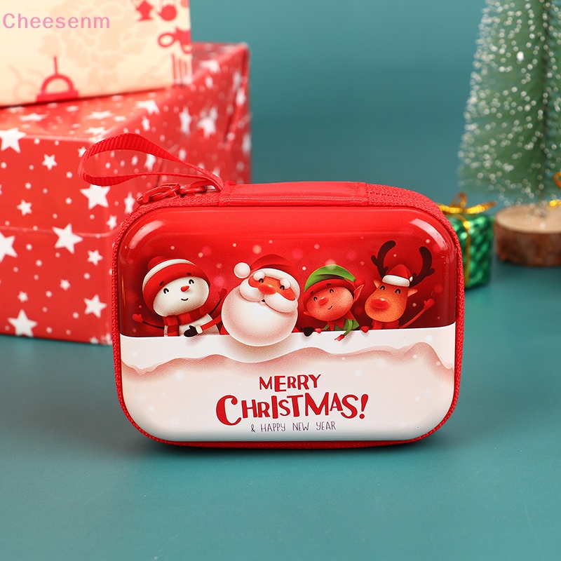 กระเป๋าสตางค์-กระเป๋าใส่เหรียญ-มีซิป-ลายการ์ตูนคริสต์มาสน่ารัก-ขนาดเล็ก-เหมาะกับของขวัญคริสต์มาส-สําหรับเด็ก-จํานวน-1-ชิ้น
