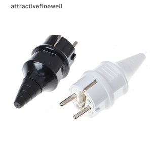 [attractivefinewell] อะแดปเตอร์ซ็อกเก็ตปลั๊กไฟ ตัวผู้ 250V4000W TIV