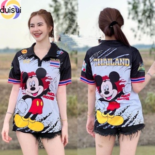 Duisui เสื้อกีฬาแขนสั้น ลายทีมชาติมิกกี้เมาส์ จากประเทศไทย