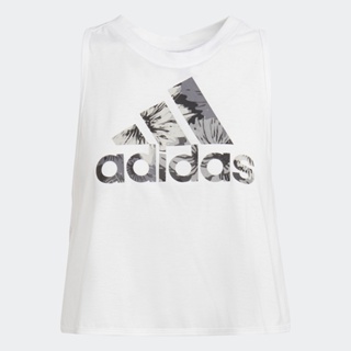 adidas เทรนนิง เสื้อกล้ามลายดอกไม้ AEROREADY Made for Training ผู้หญิง สีขาว HD6287