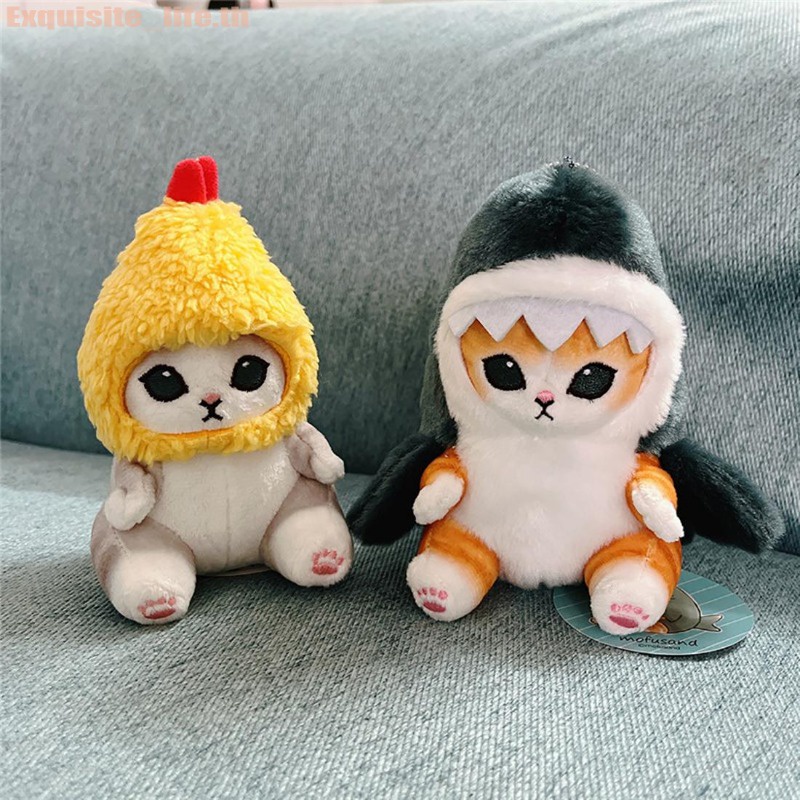 15cm-cute-shark-cat-fried-shrimp-cat-plush-doll-pendant-dolls-beautiful-room-car-bag-decoration-pendant-christmas-gifts-keychain