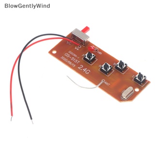 Blowgentlywind บอร์ดรับส่งสัญญาณ PCB 2.4G 4CH 27MHz พร้อมเสาอากาศวิทยุ สําหรับรถบรรทุกบังคับ BGW