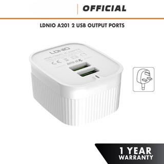 Ldnio A201 พอร์ต USB คู่ 2.4a ชาร์จเร็ว 3 Pin อะแดปเตอร์ชาร์จ สําหรับเดินทาง