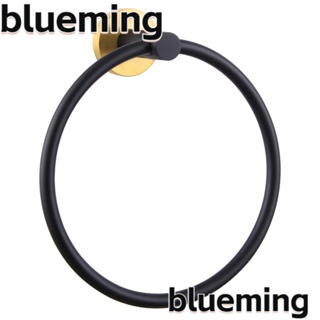 Blueming2 ห่วงแขวนผ้าขนหนู สเตนเลส ทรงกลม สีดํา และสีทอง สําหรับห้องน้ํา