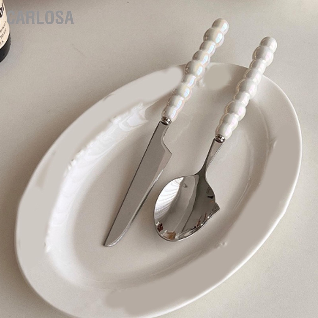 carlosa-flatware-ชุดช้อนส้อมช้อนส้อมมีดเครื่องครัวชุดเซรามิค-pearl-handles-สำหรับร้านอาหารบ้านโรงแรม