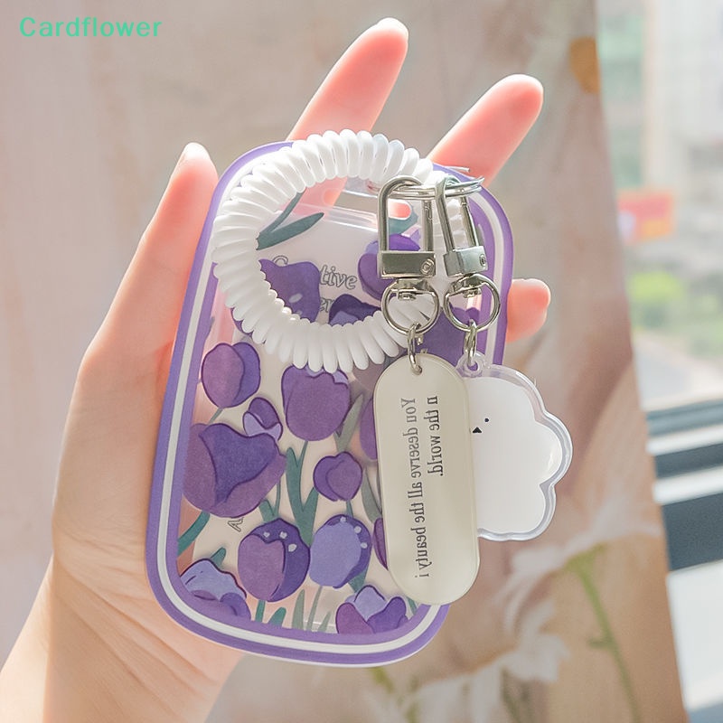 lt-cardflower-gt-กระเป๋าใส่บัตรเครดิต-โฟโต้การ์ด-พิมพ์ลายดอกทิวลิปน่ารัก-3-นิ้ว-สําหรับนักเรียน-บัตรเครดิต-เครื่องเขียน-ลดราคา