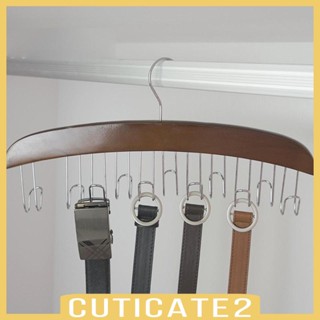 [Cuticate2] ชั้นวางเนคไท แบบไม้ ทนทาน พร้อมตะขอ 12 ตะขอ สําหรับผูกโบว์ หมวก