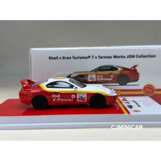 🔺Toyota Supra RZ #97 Shell x Gran Turismo JDM Collection Scale 1:64 ยี่ห้อ Tarmac Works