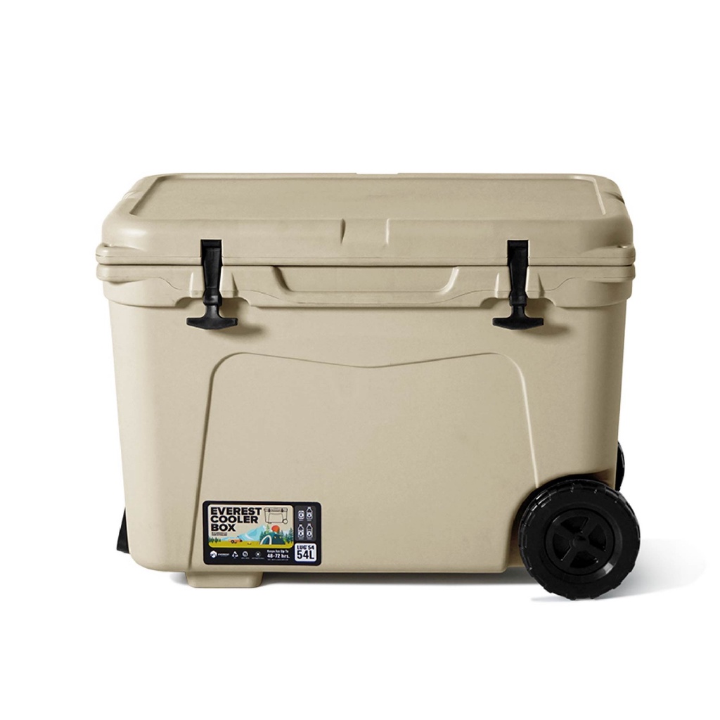 GlobalHouse EVEREST COOLER BOX กระติกน้ำแข็งมีล้อลาก AG540 ขนาด 54 ลิตร