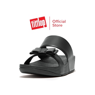 FITFLOP ROSA BOW LEATHER รองเท้าแตะผู้หญิง รุ่น GS4-090 สี BLACK