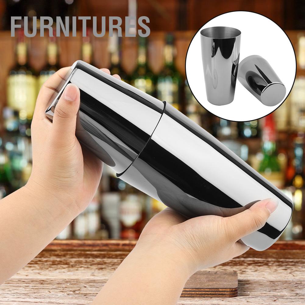 Furnitures 2 ชิ้นสแตนเลสสตีลค็อกเทลบอสตัน Shaker Cup Bar ผสมเครื่องดื่ม