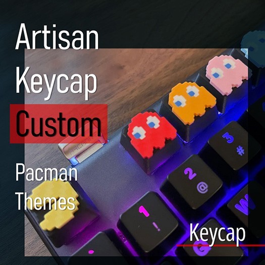 ปุ่มกด Artisan PACMAN Theme คีย์บอร์ดเครื่องกล OEM Cherry | Shopee Thailand