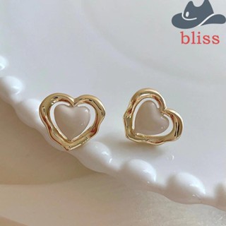 Bliss ต่างหูแฟชั่น โลหะผสม สไตล์เกาหลี สําหรับผู้หญิง