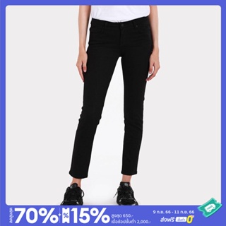 สินค้า LEE กางเกงยีนส์ผู้หญิง เอวกลาง ทรง NORMA รุ่น LE WB368017 สีดำ กางเกงยีนส์ กางเกง เสื้อผ้าผู้หญิง