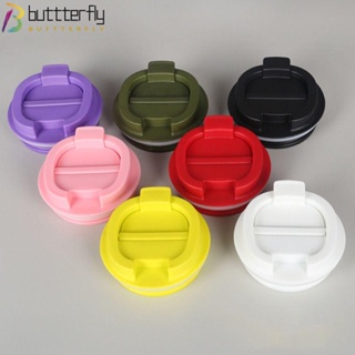 Buttterfly ฝาครอบขวดน้ําพลาสติก แบบพกพา ใช้ซ้ําได้ หลากสี อุปกรณ์เสริม