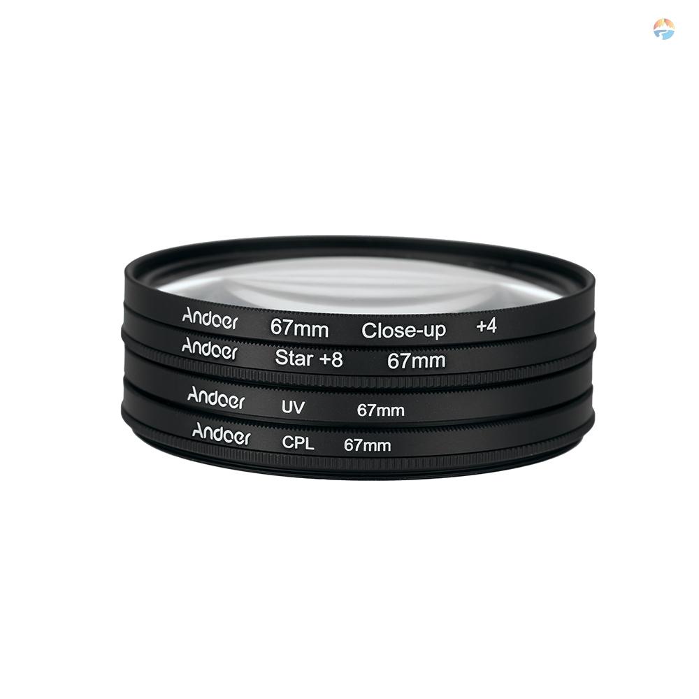 fsth-andoer-67mm-uv-cpl-close-up-4-star-8-point-filter-circular-filter-kit-circular-polarizer-filter-macro-close-up-star-8-point-filter-with-bag-for-canon-pentax-dslr