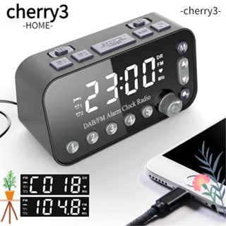 Cherry3 นาฬิกาปลุก LED ตั้งเวลาคู่ คุณภาพสูง สําหรับนอน ข้างเตียง