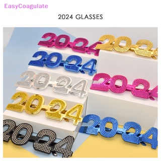 แว่นตาคอสเพลย์ ตัวเลข 2024 สําหรับตกแต่งปาร์ตี้ปีใหม่