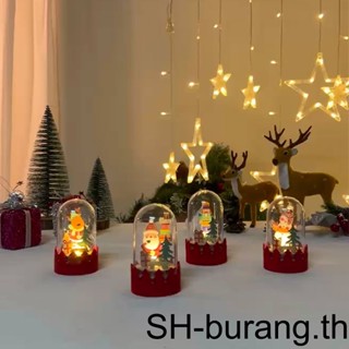 【Buran】โคมไฟ Led รูปคริสต์มาสน่ารัก เรืองแสง สําหรับตกแต่งบ้าน