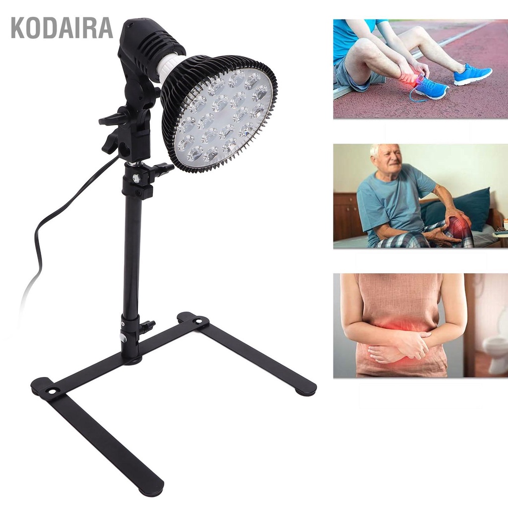 kodaira-โคมไฟอินฟราเรดปรับวงเล็บสามเหลี่ยมเอียงบรรเทาอาการปวดอุปกรณ์บำบัดด้วยแสงสีแดง-110-240v