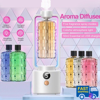 Automatic Aroma Diffuser น้ำหอมแบบชาร์จไฟได้ Essential Oil Diffuser Hotel Humidifier Mute Spray AUBESSTECHSTORE AUBESSTECHSTORE