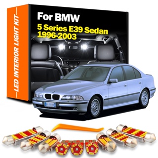 ชุดหลอดไฟ LED 15 ชิ้น สําหรับ BMW 5 Series E39 Sedan 1996 1997 1998 1999 2000 2001 2002 2003