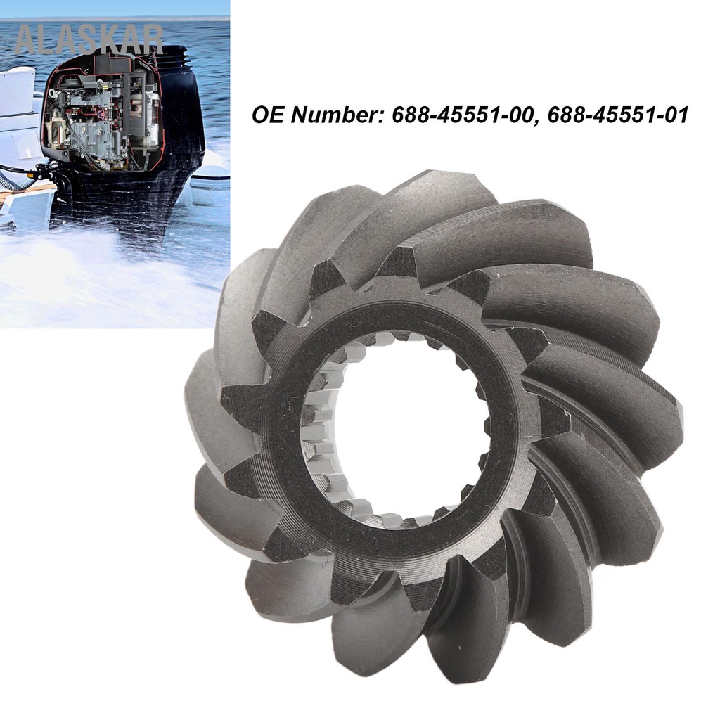 alaskar-13t-outboard-motor-pinion-gear-688-45551-00-โลหะผสมเหล็กสำหรับ-75-80-85-90-hp