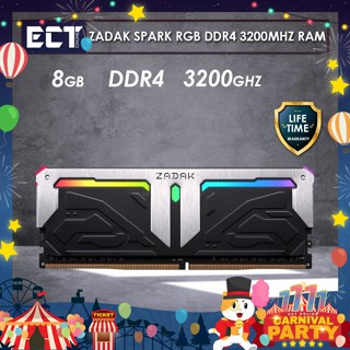 แรม Zadak Spark RGB 8GB DDR4 3200Mhz สําหรับเดสก์ท็อป