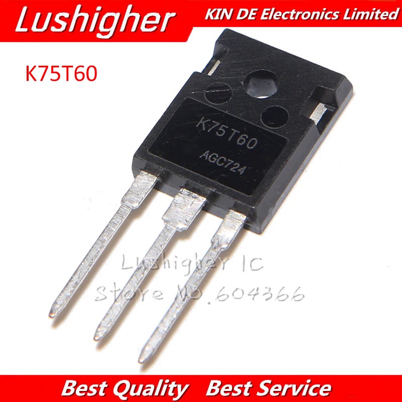 วงจรรวม IGBT K75T60 TO247 IKW75N60T 600V 80A 428W TO247 5 ชิ้น