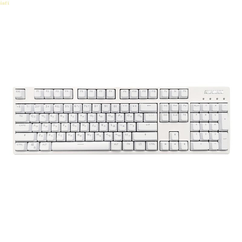 Infi 104Keys ABS Backlit Keycaps โปร่งใสสําหรับคีย์บอร์ดแบบกลไก ...