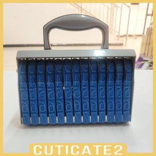 [Cuticate2] แสตมป์ยาง รูปตัวเลข 13 หลัก อเนกประสงค์ สําหรับทําแพลนเนอร์ สํานักงาน Diy