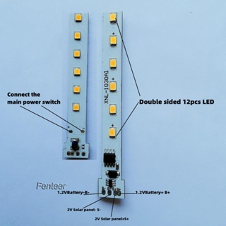 [Fenteer] บอร์ดวงจรไฟ Led 12 ดวง 1.2V สําหรับ Pc Streets