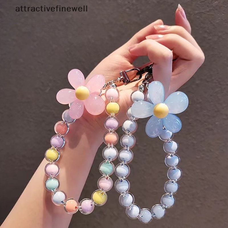 attractivefinewell-สายคล้องโทรศัพท์มือถือ-ประดับลูกปัดคริสตัล-สีมาการอง-แฮนด์เมด-กันหาย-1-ชิ้น