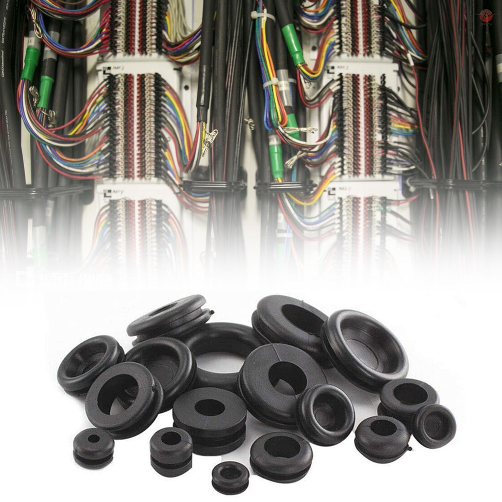 practical-rubber-grommets-for-wires-plugs-and-cables-180pcs