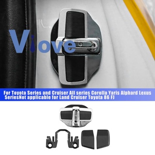 สลักล็อคประตูรถยนต์ TRD ป้องกันเสียงรบกวน แบบเปลี่ยน อุปกรณ์เสริม สําหรับ Lexus Toyota Eliminate Noise Space Lock