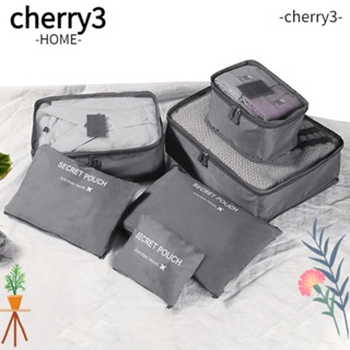 Cherry3 กระเป๋าผ้า กันน้ํา 6 ชิ้น