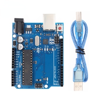 Uno R3 Atmel ATMEGA328P บอร์ดเสียบแล้วใช้งานได้เลย (ไม่ต้องดาวน์โหลดไดรเวอร์ USB Arduino พิเศษ)