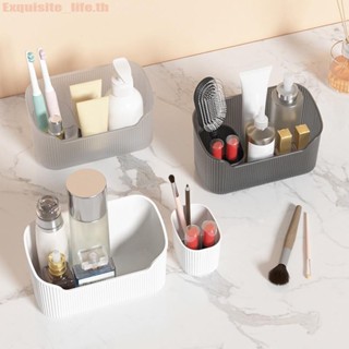 Desktop Cosmetic Storage Box Cotton Swab Container for Toiletries Bathroom Accessories Brushes Makeup Organizer Case Lipstick Box