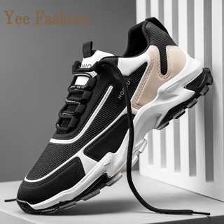 YEE Fashion  รองเท้าผ้าใบผู้ชาย รองเท้าลำลองผู้ชาย  ท้าผ้าใบแฟชั่น สไตล์เกาหลี กีฬากลางแจ้ง ทำงาน ท้าลำลอง Chic ทันสมัย ทันสมัย Trendy XYD23902LS 37Z230910