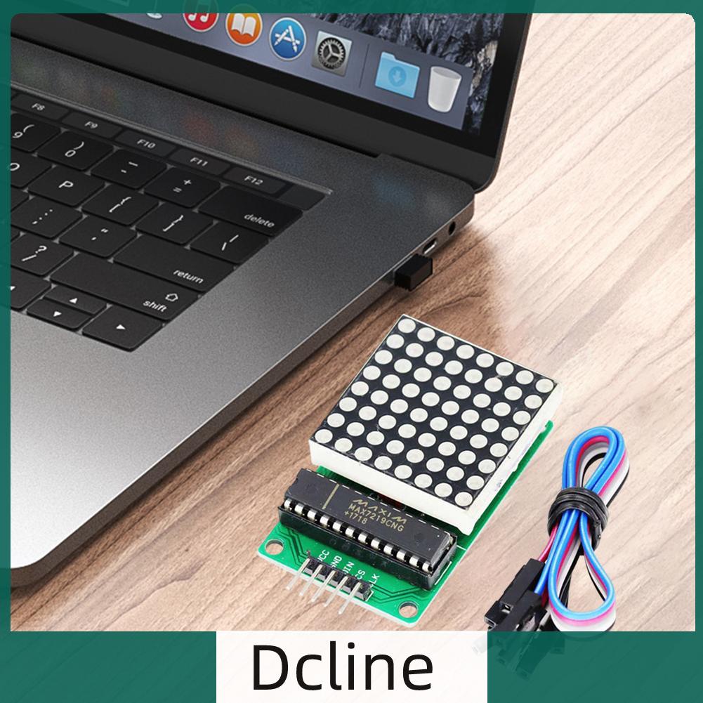 dcline-th-max7219-โมดูลควบคุมจอแสดงผล-led-mcu-8x8-จุด-5v-พร้อมอินเตอร์เฟส