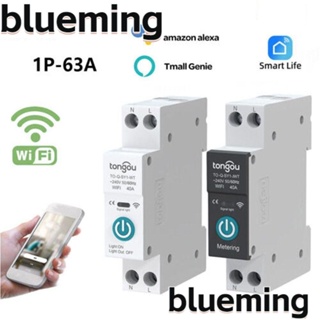 Blueming2 สวิตช์เบรกเกอร์วงจร WiFi แบบพกพา พร้อมมิเตอร์วัด 10A-63A ป้องกันการรั่วไหล