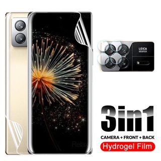3in1 ฟิล์มไฮโดรเจลนิ่ม กันรอยหน้าจอกล้อง ด้านหลัง สําหรับ Xiaomi Mix Fold 3 5G 2023 Xaomi MixFold 3 5G MixFold3