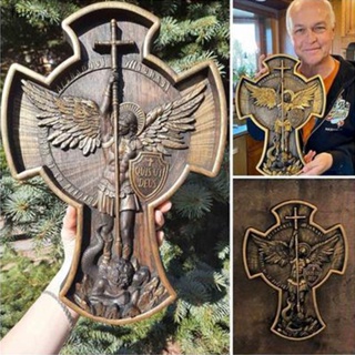 ฟิกเกอร์เรซิ่น รูปปั้นนางฟ้า The Great Protector Saint Michael Archangel สําหรับตกแต่งบ้าน