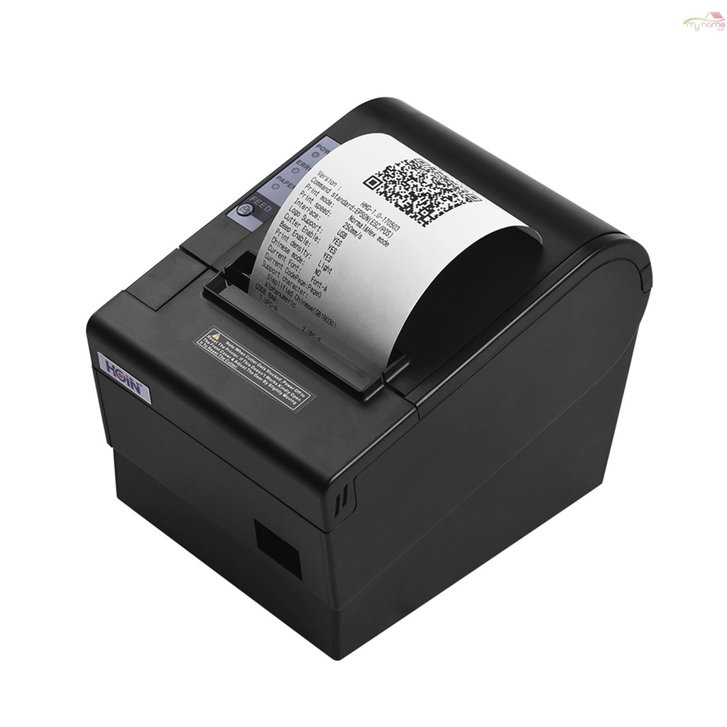HOIN 80mm Thermal Receipt Printer with Auto Cutter USB Ethernet ...